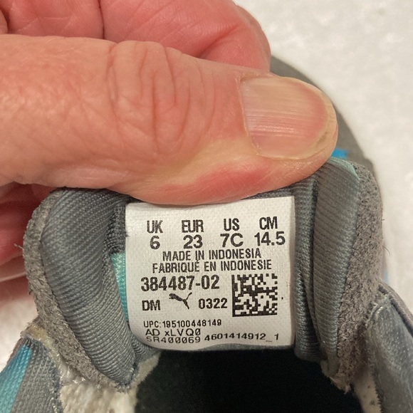 Puma Suede Minecraft Ac Inf Boys Grey Sneakers Casual Shoes 38448702 size 7c - Picture 8 of 8